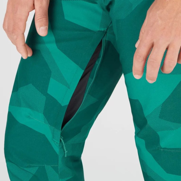 Calça De Esqui Salomon Edge Masculino Verdes | PT C41097